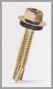 Hex washer flange EPDM self drilling screws